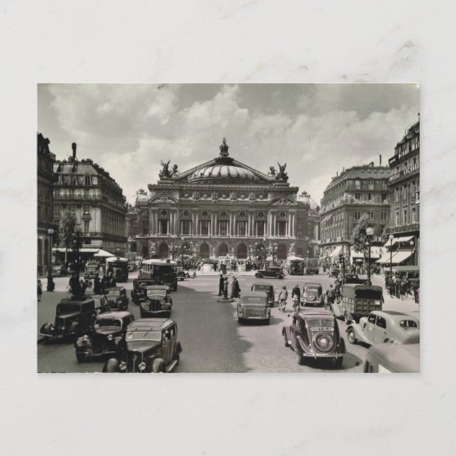 Paris, Opera, 1930 Vykort (Framsida)