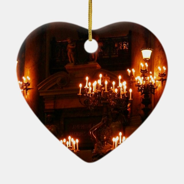 Paris Opera House/Palais Garnier Julgransprydnad Keramik (Baksidan)