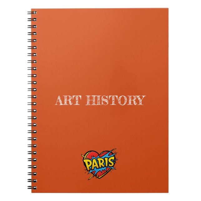 Paris Orange Anteckningsbok (Framsidan)