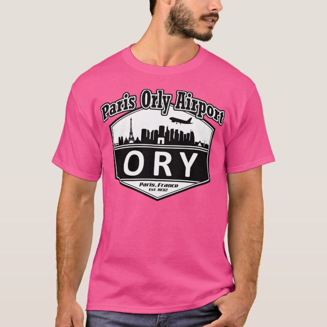 Paris Orly Airport-kod T Shirt (Framsida)
