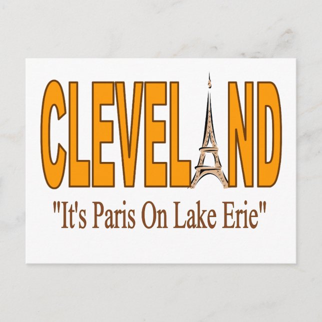 Paris på den Lake Erie vykortet Vykort (Framsida)