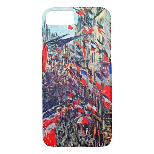 Paris på nationaldagen, Claude Monet Case-Mate iPhone Skal (Baksida)