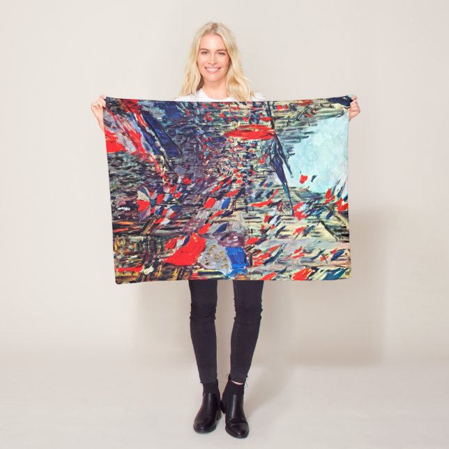 Paris på nationaldagen, Claude Monet Fleecefilt (På plats)