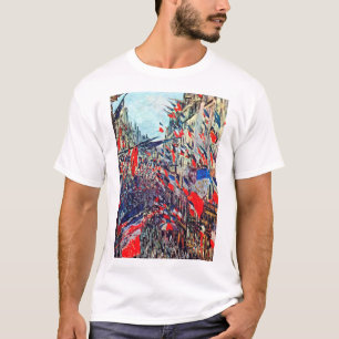 Paris på nationaldagen, Claude Monet T Shirt
