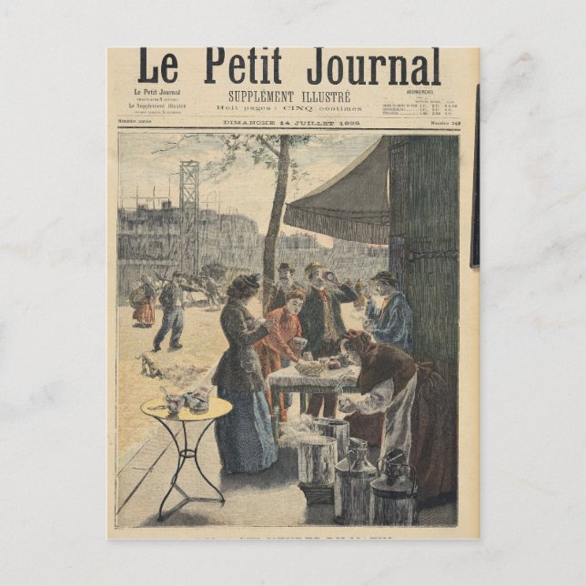 Paris på sex klockan i morgonen vykort (Framsida)