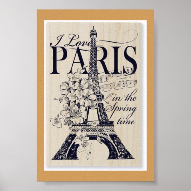 Paris på våren poster (Framsidan)