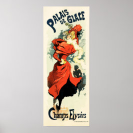PARIS PALAIS DE GLACE Vintage Fransk Art nouveau Poster