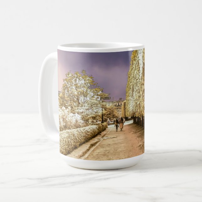 Paris Palais Royal Trädgård Kaffemugg (Framsida vänster)