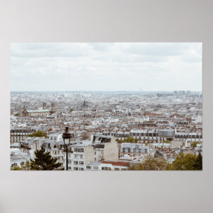 Paris Panorama Fotografi Poster
