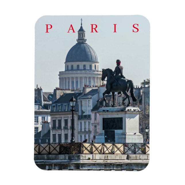 Paris Pantheon view-kylskåp Magnet (Vertikal)