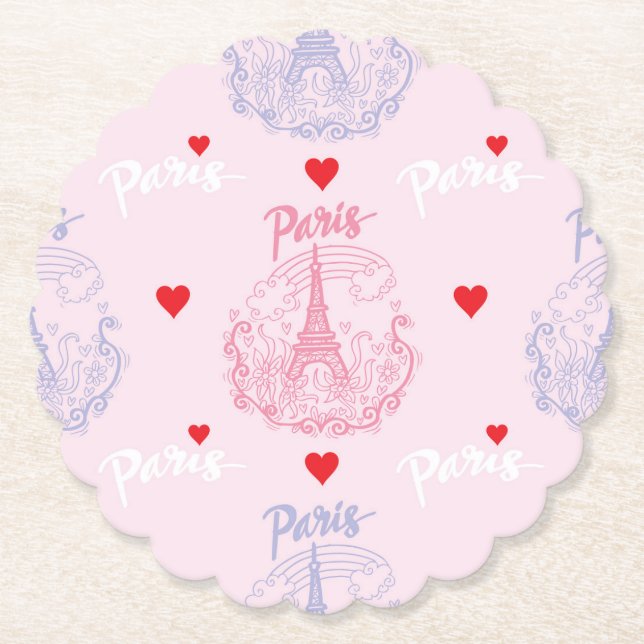 Paris Papperservetter, Eiffeltornet Party Underlägg Papper (Framsida)