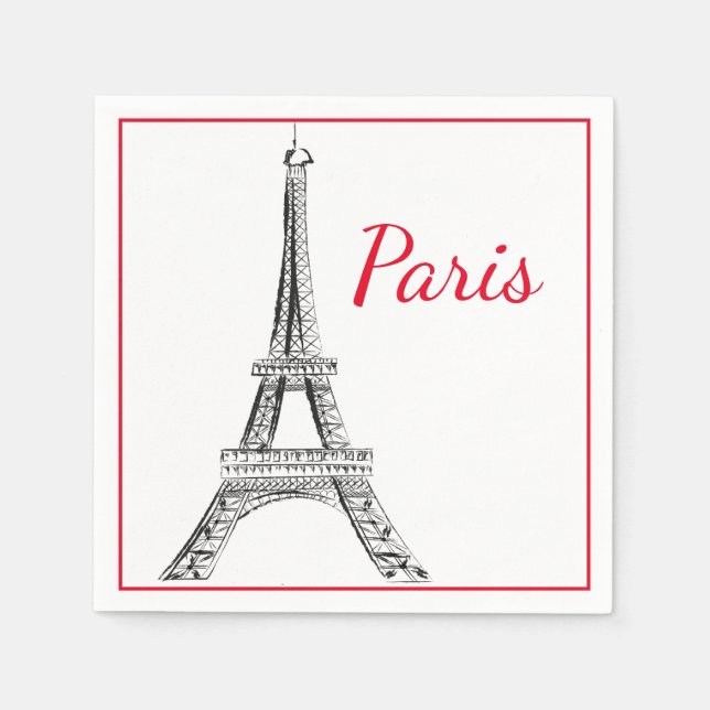 Paris Pappra Napkins Pappersservett (Framsidan)