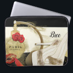 Paris Parfum Parfym Ro Heels & Lipstick Laptop Fodral<br><div class="desc">Anpassad design</div>