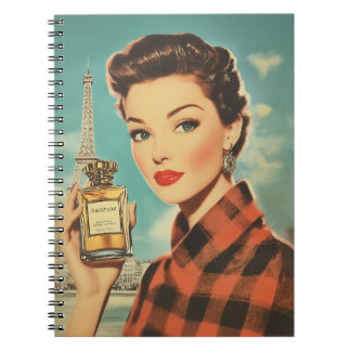 Paris Parfym Ad Elegance Anteckningsbok