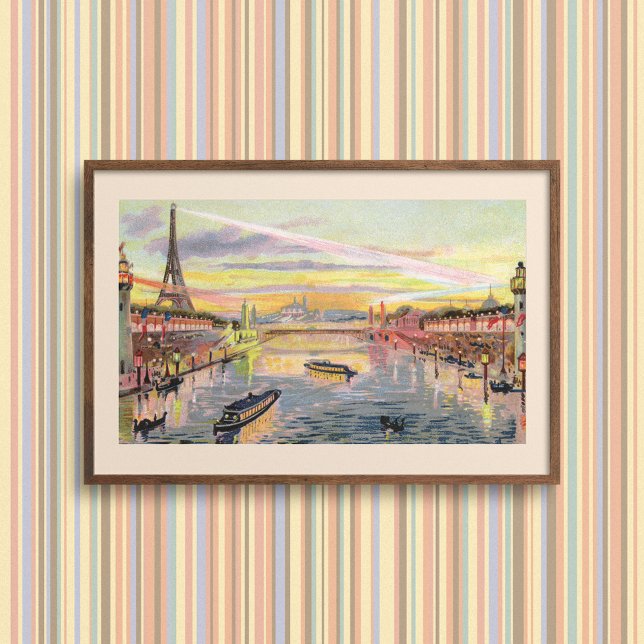 Paris Pastell Affisch (Matte) (Skapare uppladdad)