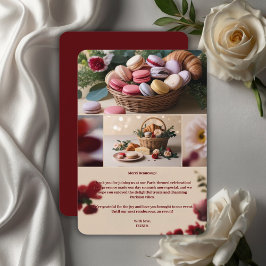 Paris Patisserier Macarons Magasin Tematisk Tack Kort