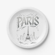 Paris Perfekt Party (pappers tallrik)