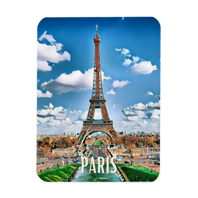 Paris Photo Vintage Magnet (Vertikal)