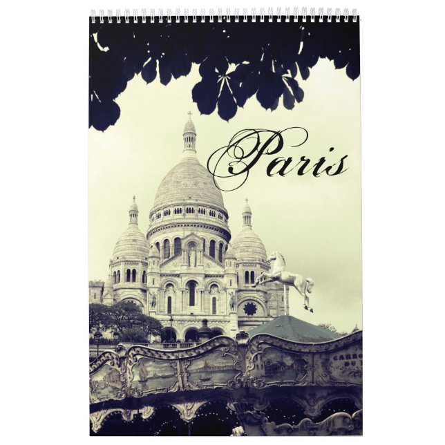 Paris Photography Montmartre Sacré-Coeur Fotokunst Kalender (Omslag)