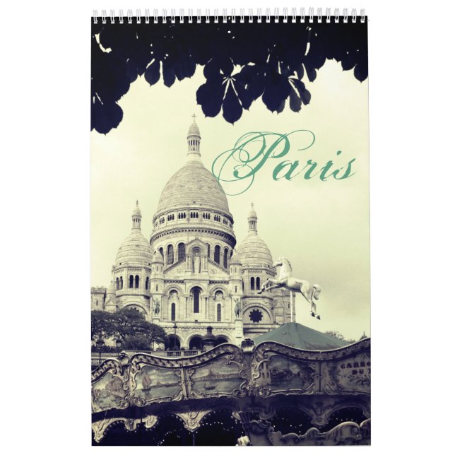 Paris Photography Montmartre Sacré-Coeur Fotokunst Kalender (Omslag)