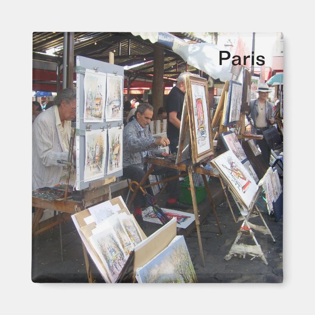 Paris - place du Tertre-Montmartre - Magnet (Framsidan)