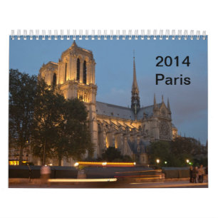 Paris - platser av staden kalender