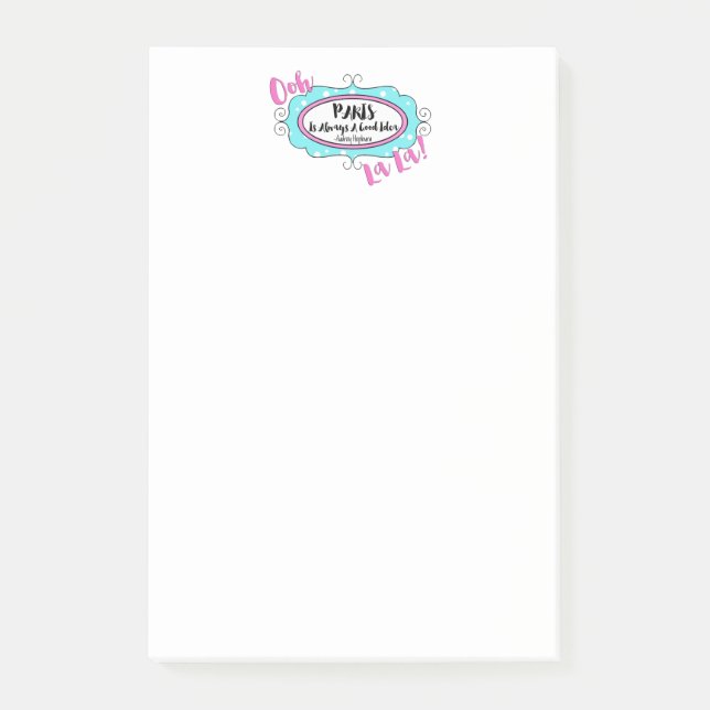 "Paris" Post-it-anteckningar Post-it Block (Framsida)