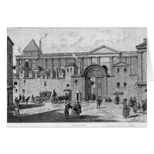 Paris postar - kontoret hälsningskort (Framsidan Horizontal)