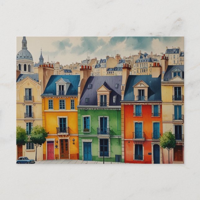 PARIS POSTCARD VYKORT (Framsida)