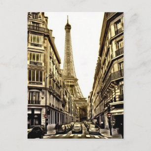 Paris Postcards - Eiffel Torn Vykort