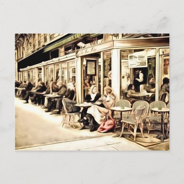 Paris Postcards - Street Scene Vykort (Framsida)