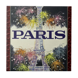 Paris:Poster keramiskt plattor Kakelplatta