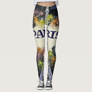 Paris: Poster kopplingar Leggings