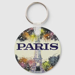 Paris:Poster nyckelkedja Nyckelring