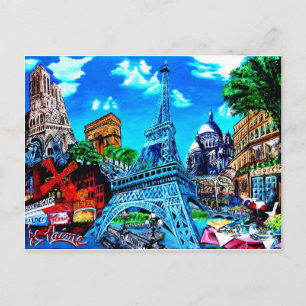 Paris Postkarte Vykort