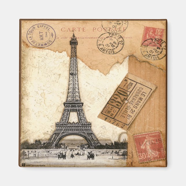 Paris, Postmark Magnet (Framsidan)
