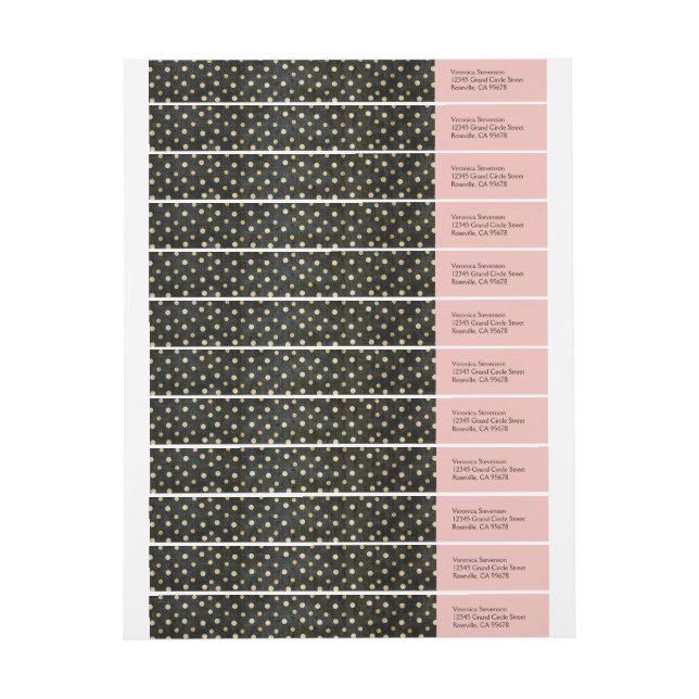 Paris Prickiga Etiketter Med Wrap-around Adress (Ark)