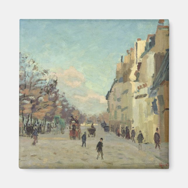 Paris, Quai de Bercy, Snö Effect, 1873-74 Magnet (Framsidan)