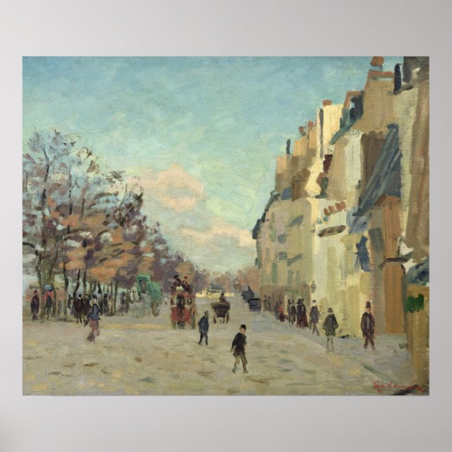 Paris, Quai de Bercy, Snö Effect, 1873-74 Poster (Framsidan)