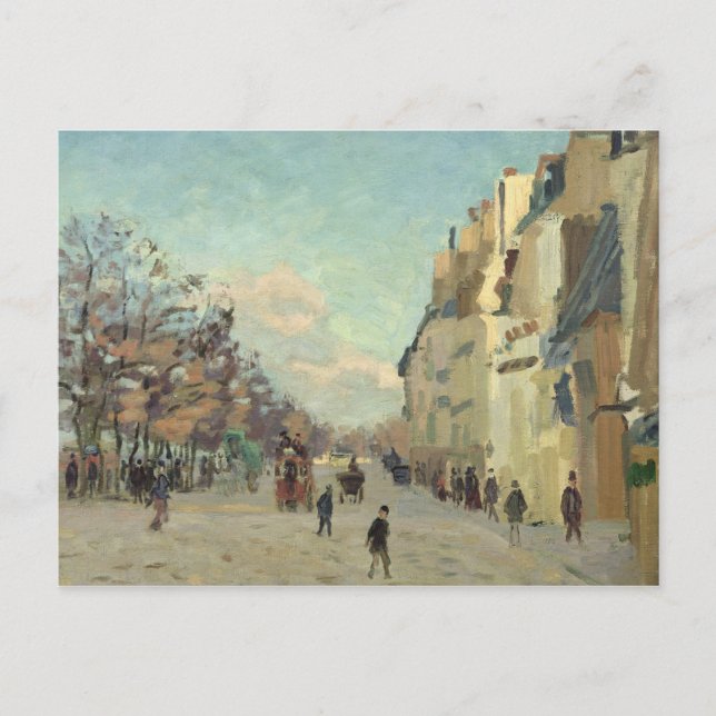Paris, Quai de Bercy, Snö Effect, 1873-74 Vykort (Framsida)