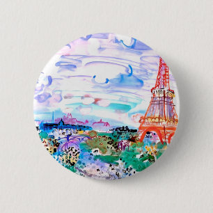 Paris Raoul Dufy Button Knapp