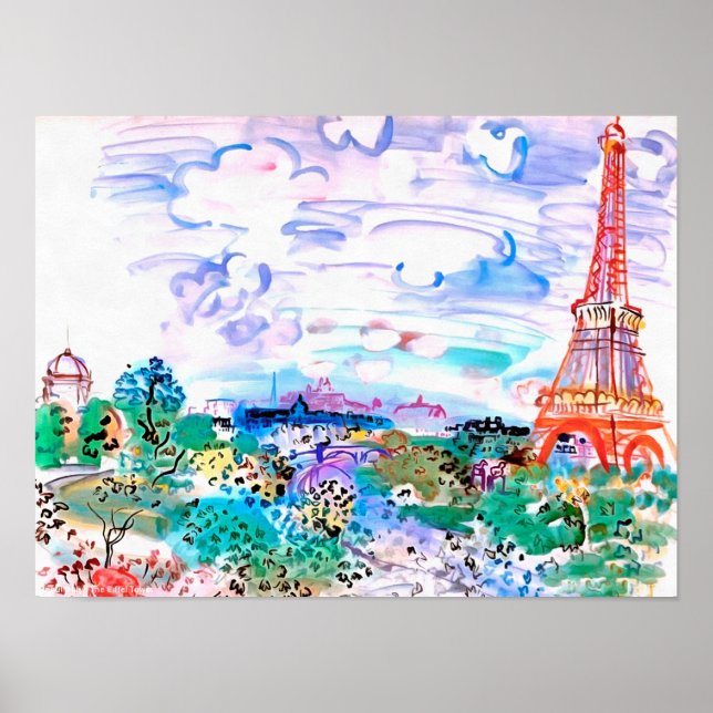 Paris Raoul Dufy Poster (Framsidan)