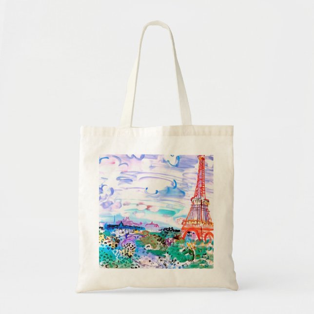 Paris Raoul Dufy Tote Bag Tygkasse (Framsidan)