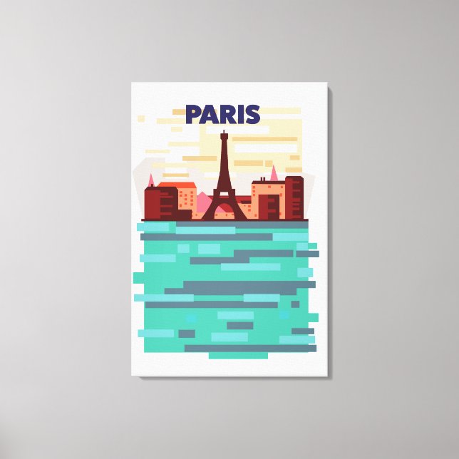 Paris Resaaffisch Canvastryck (Framsida)