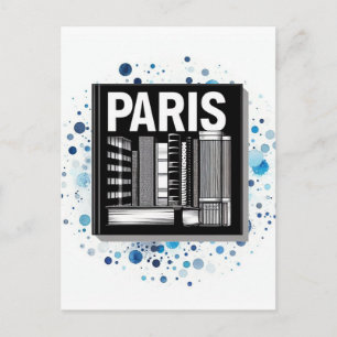 Paris Resebokshyllan Vykort