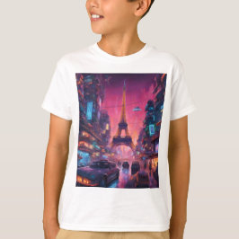 Paris rétro futuriste t shirt