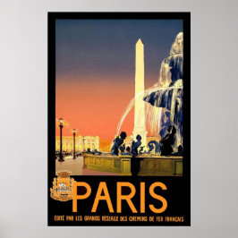 Paris Retro Poster