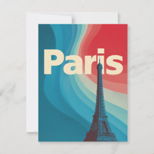 Paris retro vykort