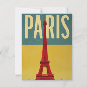 Paris retro vykort