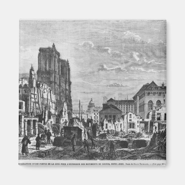 Paris, rivning av en del av Kiten Magnet (Framsidan)